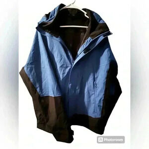 Eddie Bauer Weatheredge Men's waterproof Breathable Sz L light Jacket Rain/Wind